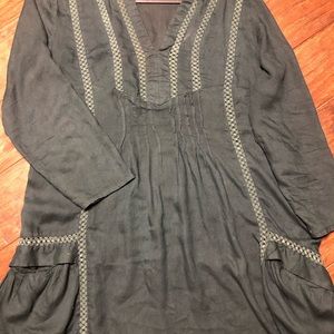 World Market Teal Tunic Dress with Pockets